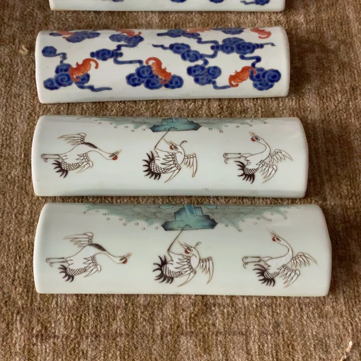 扮***虎陶瓷镇尺两对完整