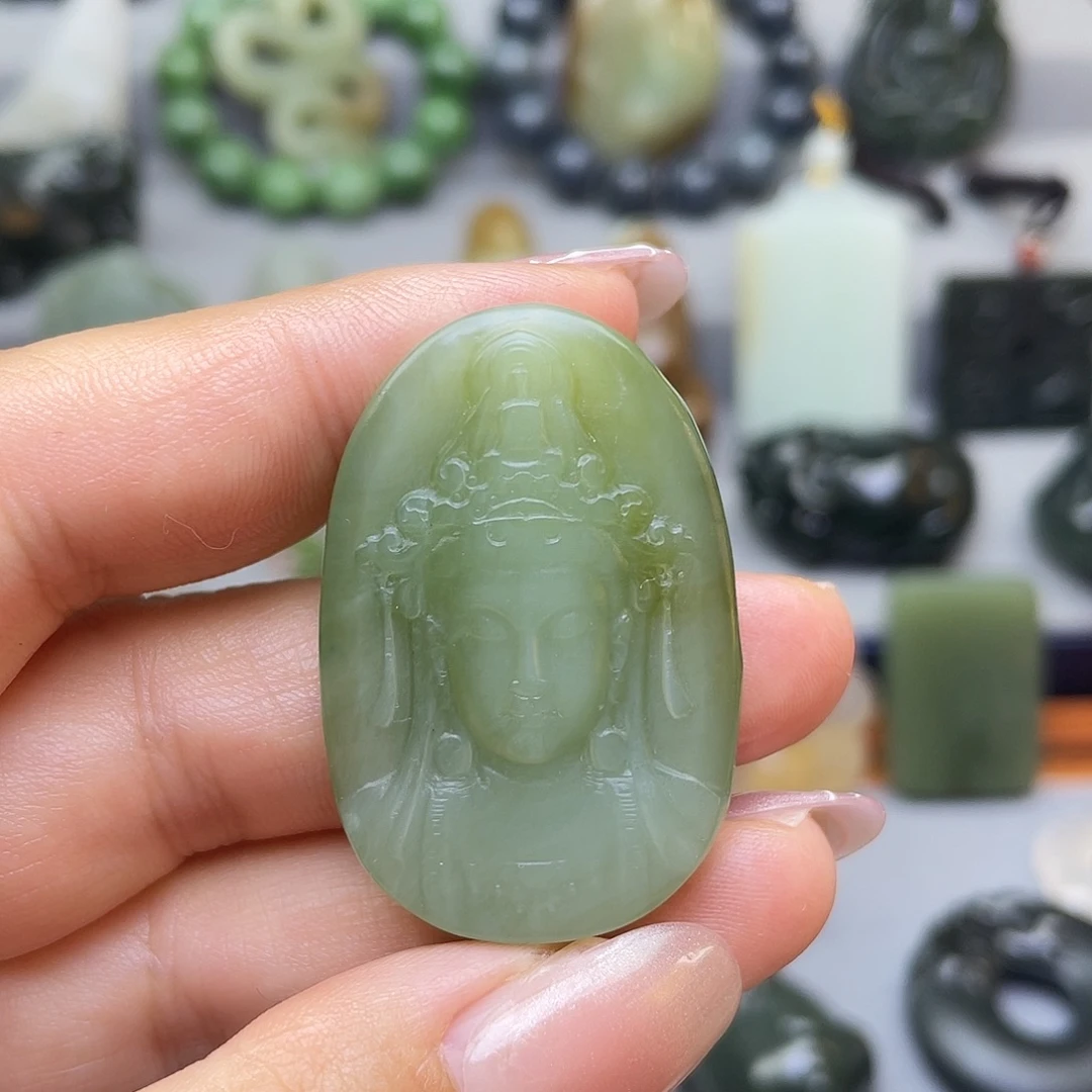 和田玉未镶嵌挂件