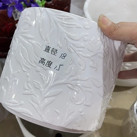 多肉绿植陶瓷花盆9.9包邮，有孔