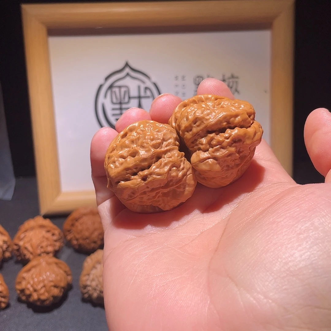 把件文玩核桃38精修蛤蟆头