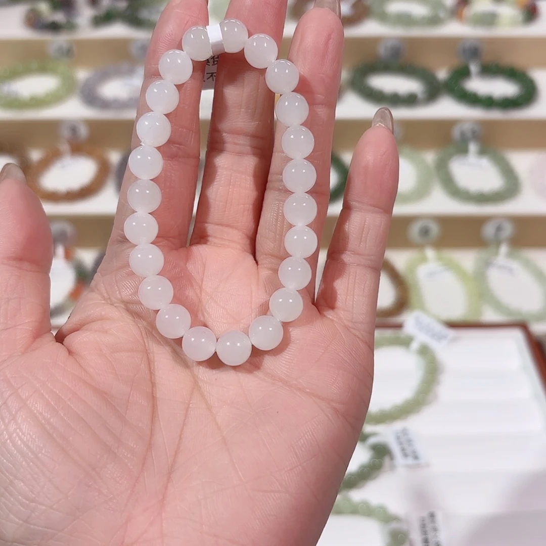 和田玉手链未镶嵌V