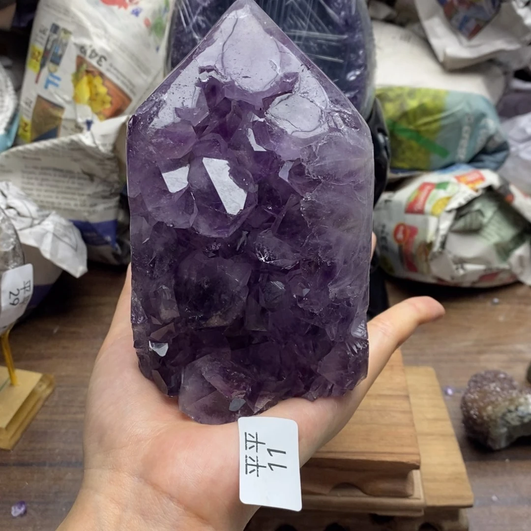 紫晶珠宝半成品未镶嵌
