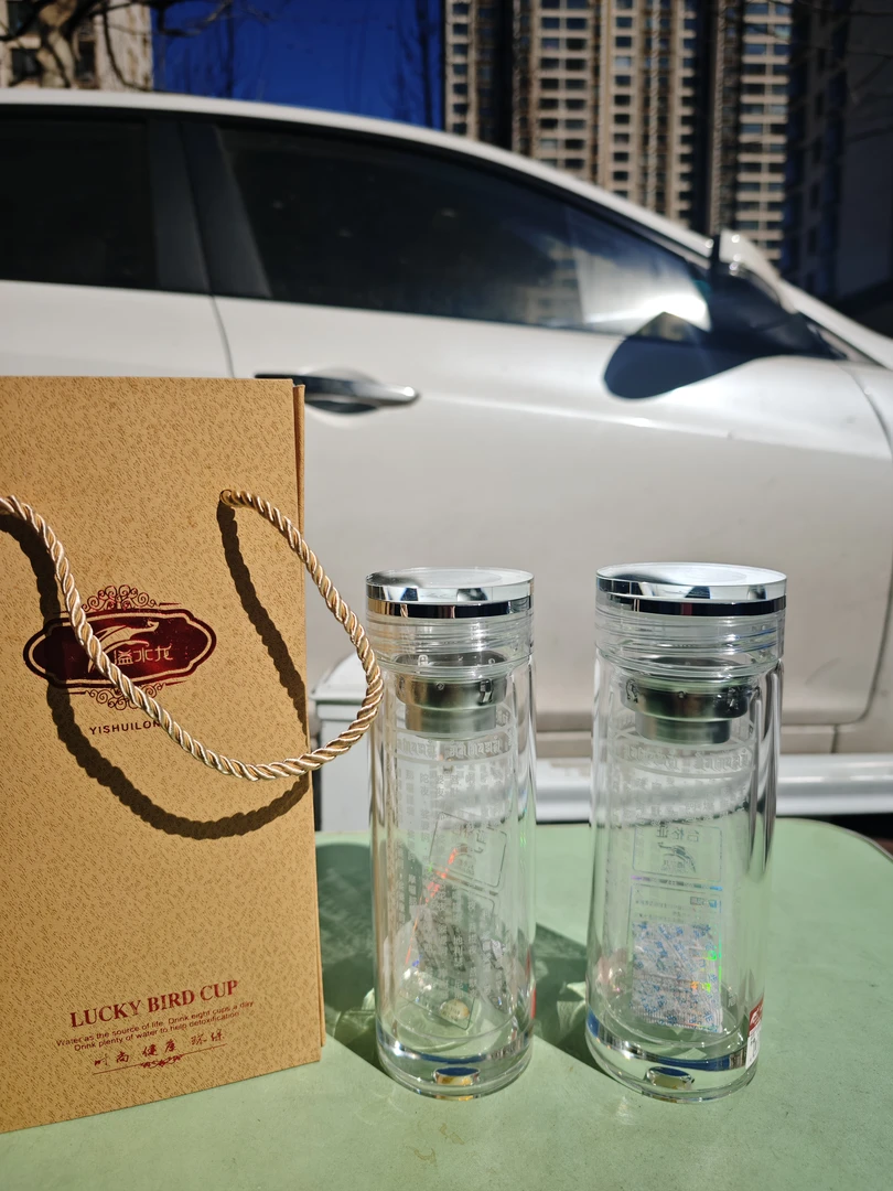 双层玻璃杯便携隔热水杯加厚透明泡茶杯家用车载水杯