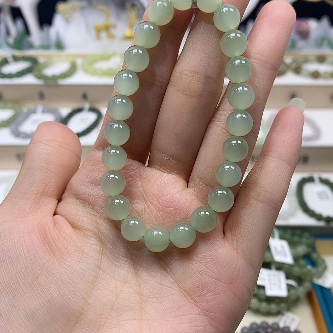 未镶嵌手串和田玉钮***鱼手串