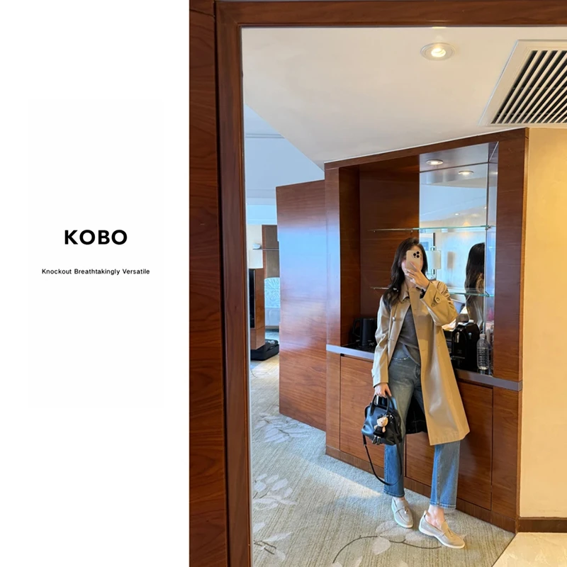 【KOBO+F579】风衣外套女“卡姆登”滑铁卢切尔西休闲大衣 【运补5-8米