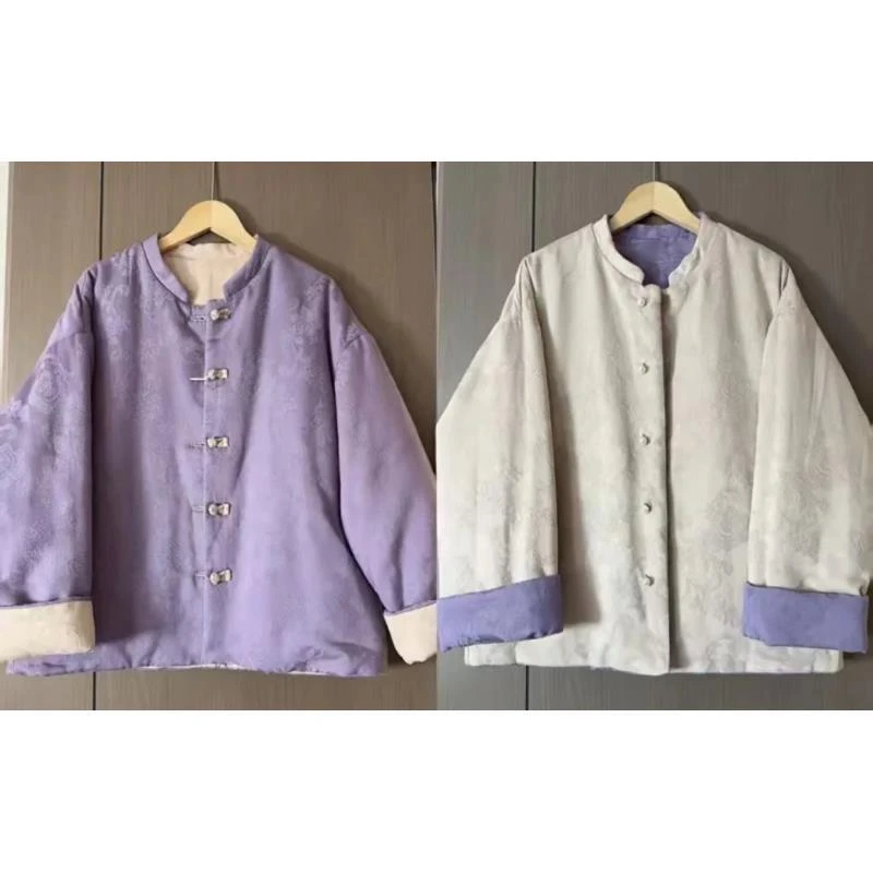 紫悦--早秋新款百搭高顶中式气质上衣女外套时尚休闲轻奢外套