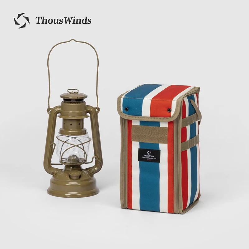 Thous Winds/千风时尚休闲户外火手防撞拼色条纹织带多用收纳包