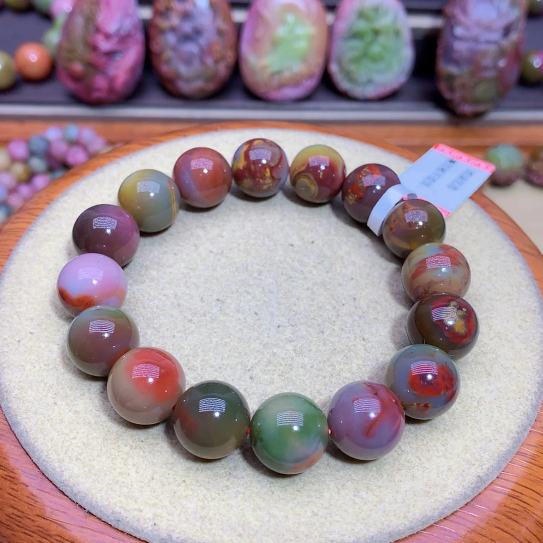 玛瑙手链未镶嵌盐源