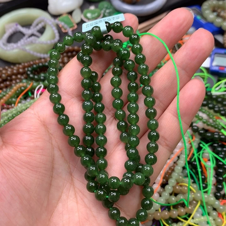 和田玉未镶嵌手链8