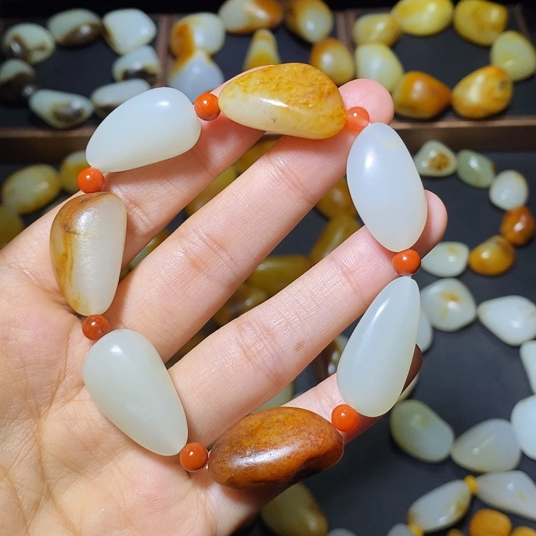 和田玉未镶嵌手链