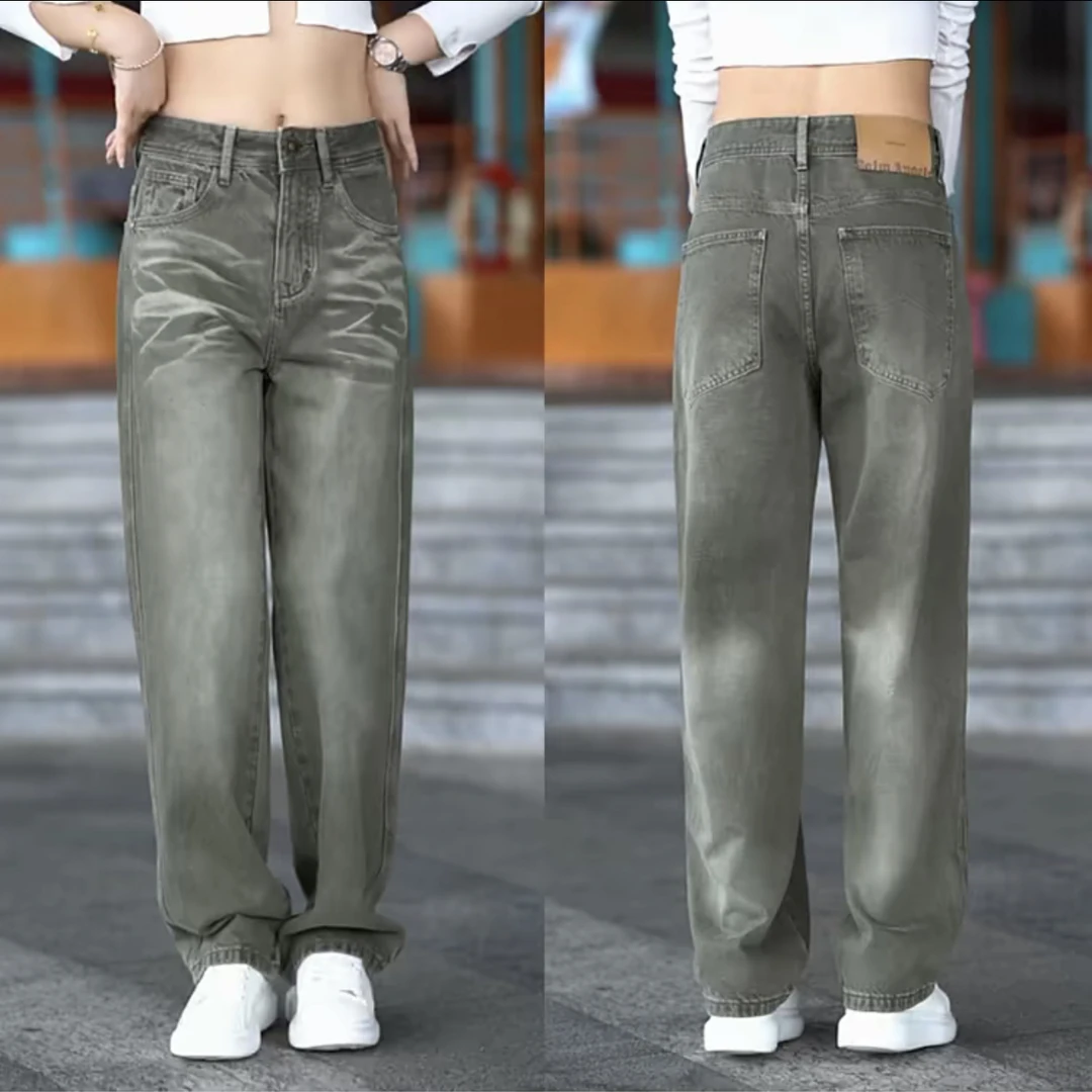 美式复古牛仔裤男款潮牌韩版百搭直筒长裤秋季新款帅气男士休闲裤