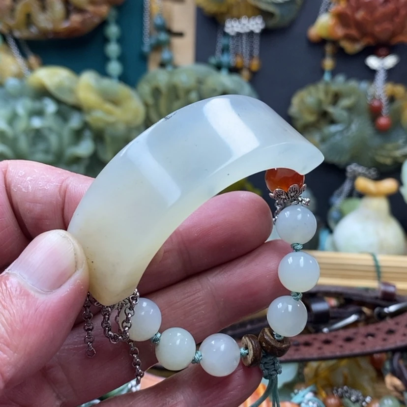 【闪购商品】蛇纹石玉未镶嵌手牌