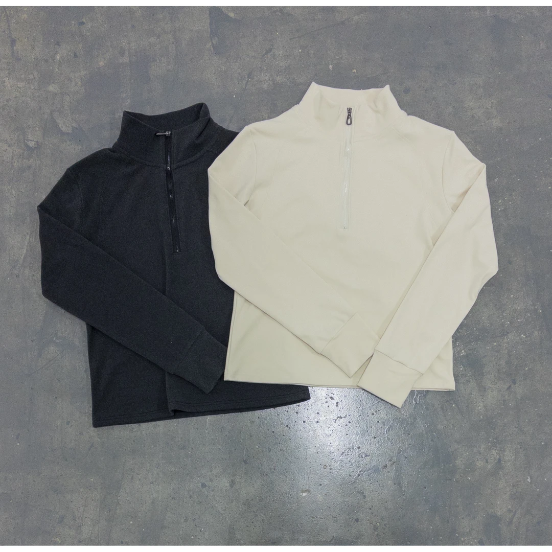 hd【卫衣系列】显瘦小立领 半拉链双面绒保暖卫衣 解锁简约高级感