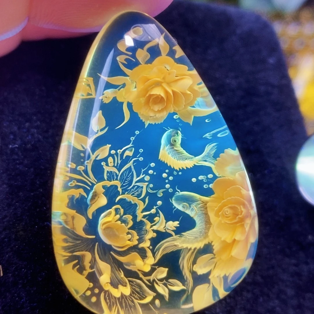 【闪购商品】金珀吊坠(不含链)未镶嵌
