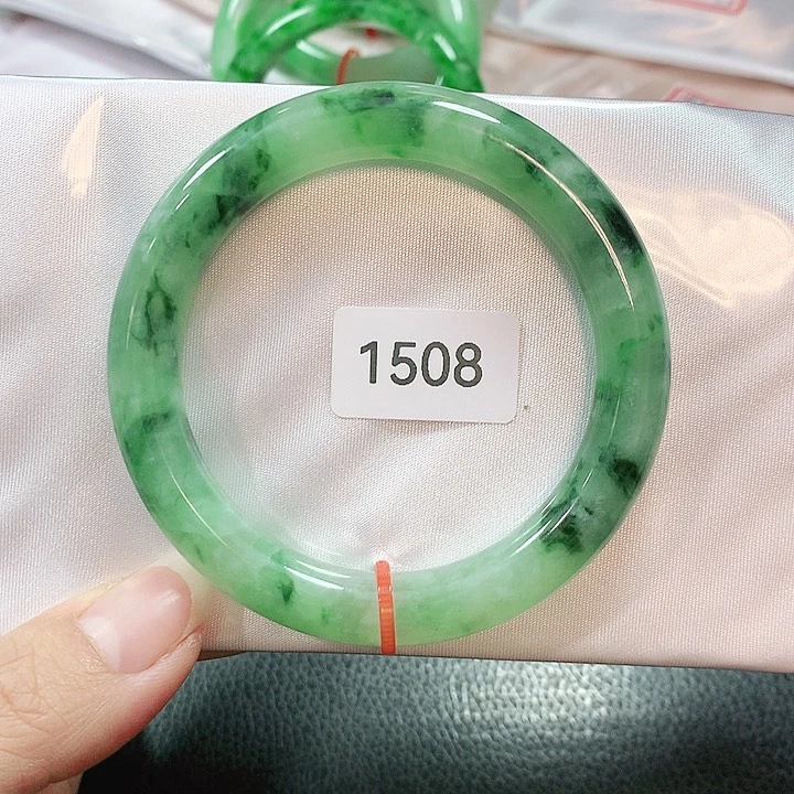 翡翠手镯未镶嵌天然翡翠手镯53.9