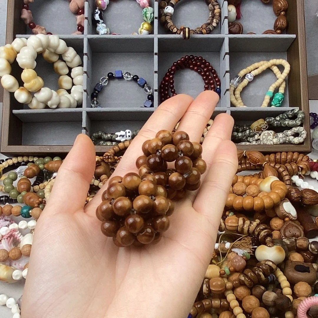 白玉菩提吊坠库克球二个