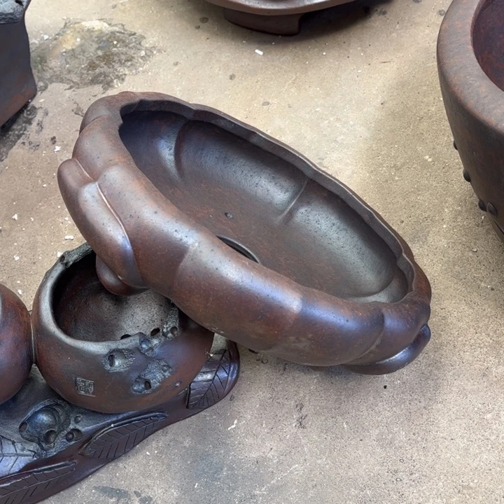 用***8紫砂花盆宜兴紫砂艺术