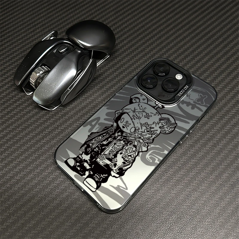 潮牌熊iphone苹果16手机壳14promax创意15pro适用13防摔12网红11