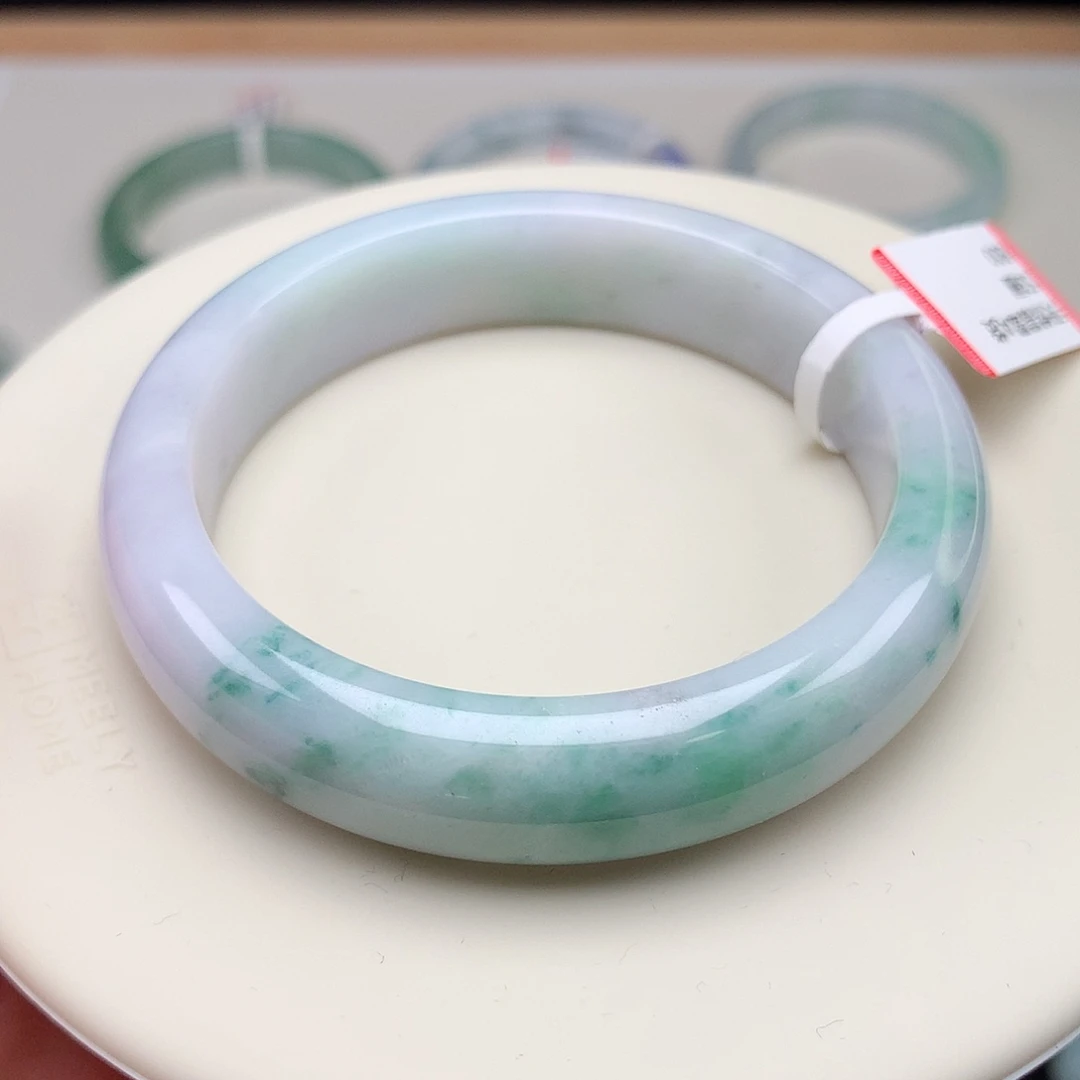 翡翠未镶嵌手镯53圈