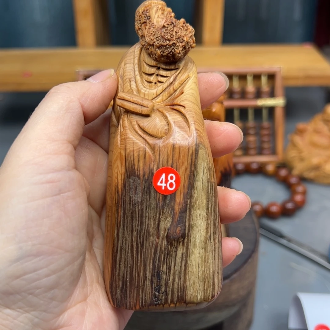 横***ᵍ木崖柏木摆件手把件