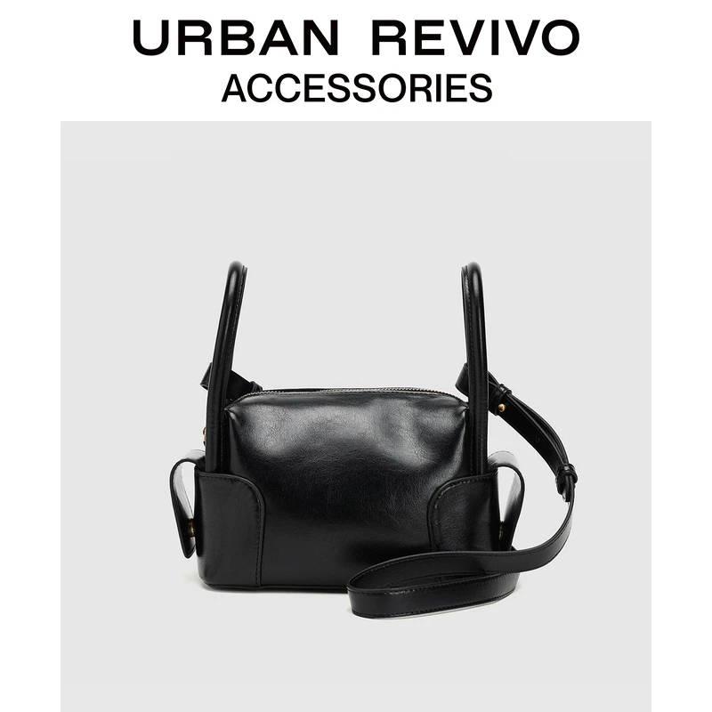 URBAN REVIVO2025冬季新款女士简约PU手提斜挎包UAWB50304