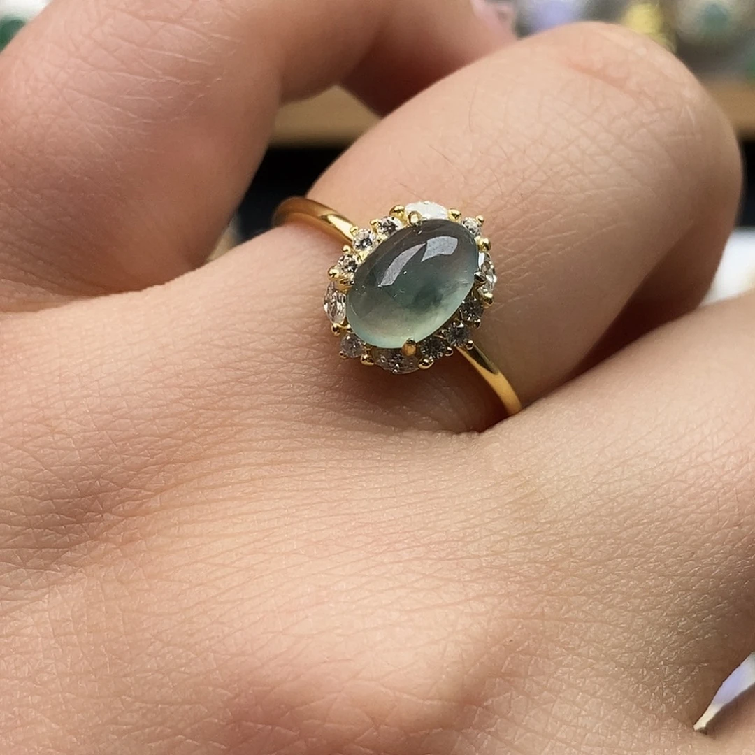 翡翠未镶嵌戒指翡翠