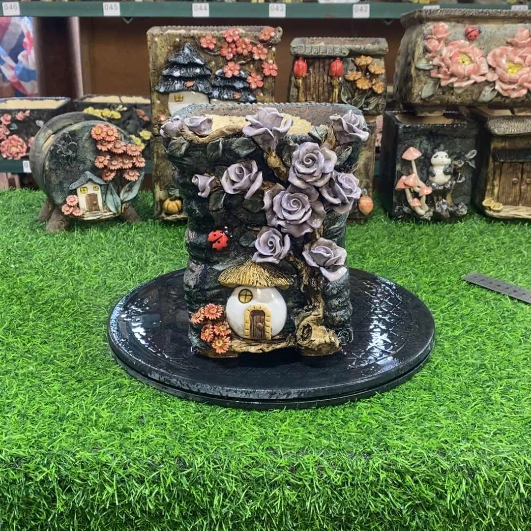 红陶青藤花器多肉花盆