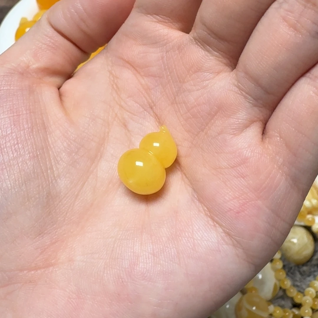 琥珀未镶嵌裸石蜜蜡葫芦
