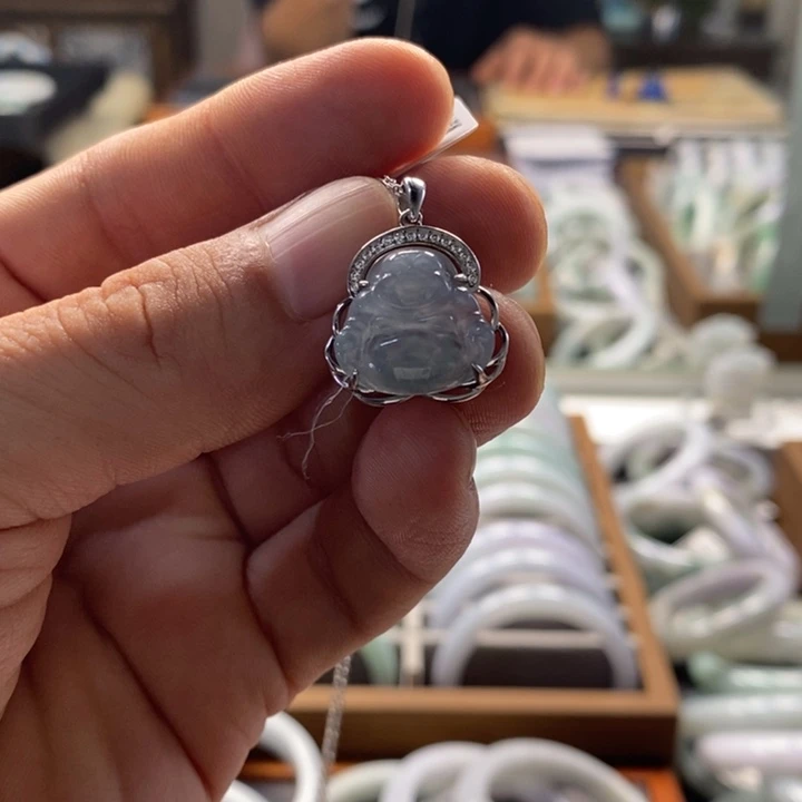 翡翠银S925镶嵌颈饰李****e