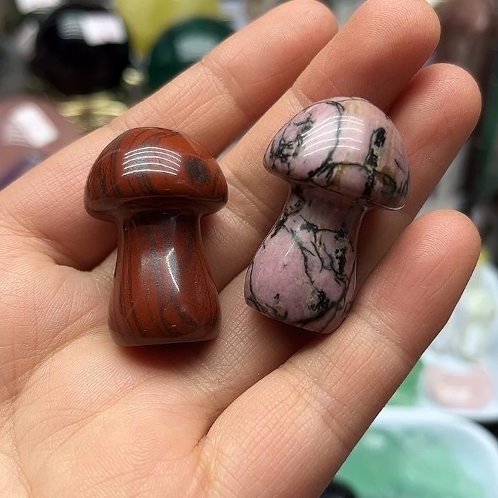 未镶嵌水晶珠宝半成品56克蘑菇