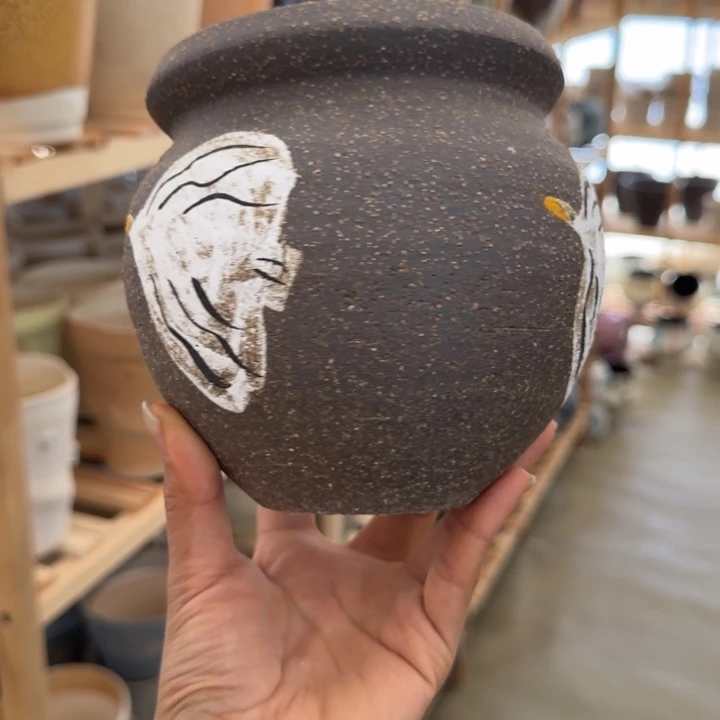 三***王景德镇桌面陶瓷花盆