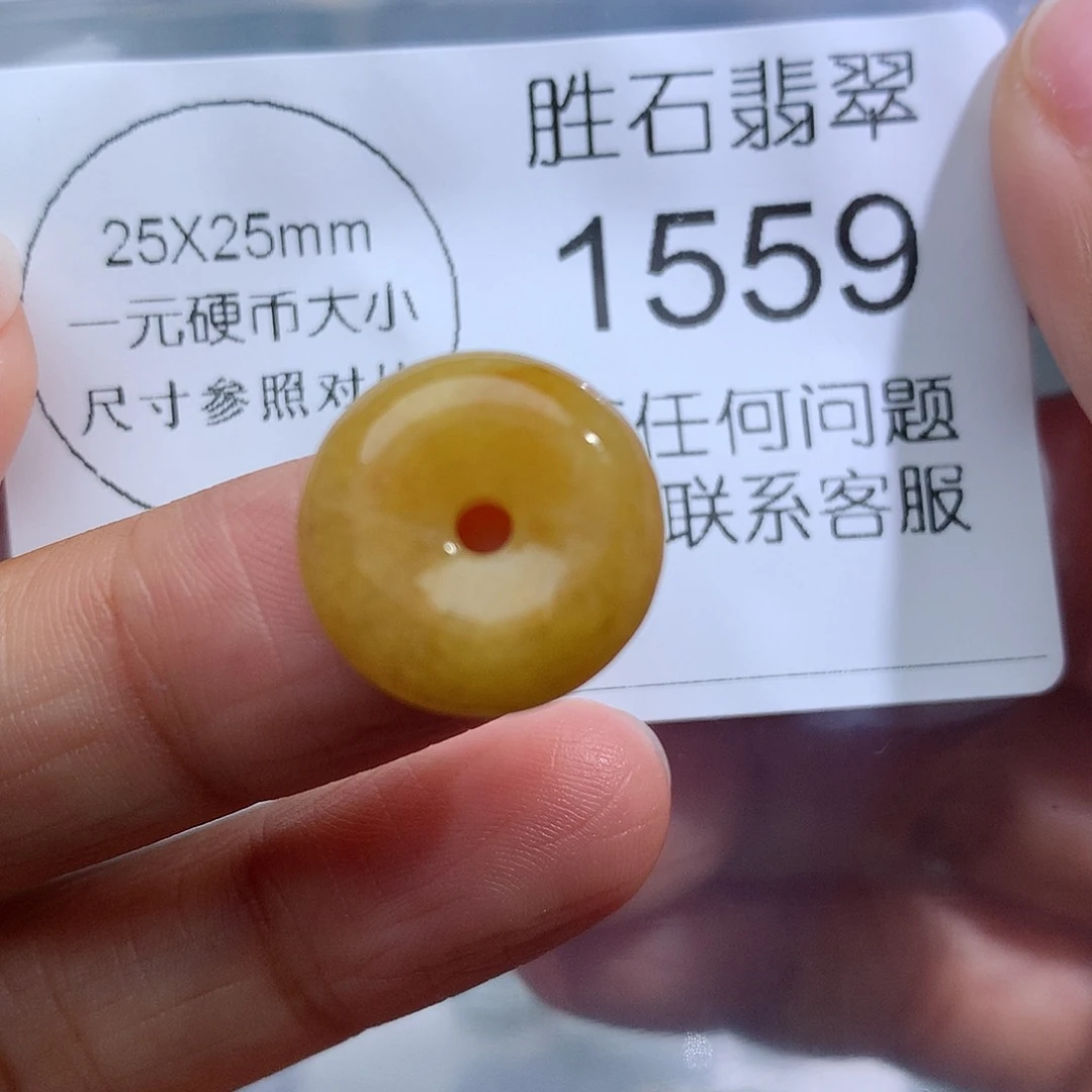 翡翠未镶嵌颈饰1559。
