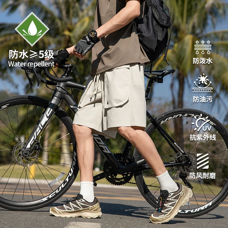 户外运动短裤男夏季新款宽松休闲百搭五分裤美式工装短裤男款