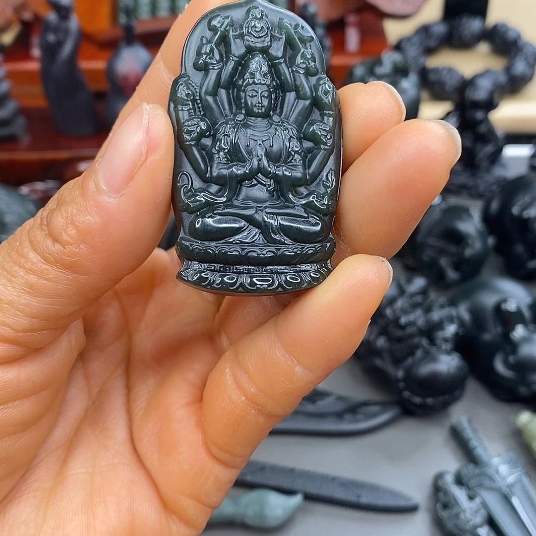 和田玉（青玉）未镶嵌颈饰