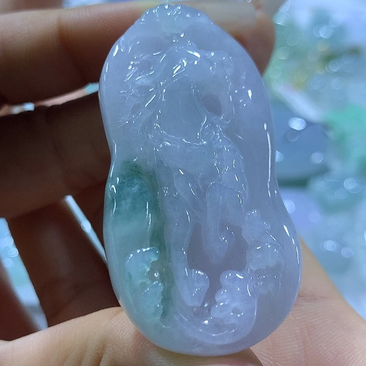 翡翠未镶嵌颈饰天然翡翠A货吊坠