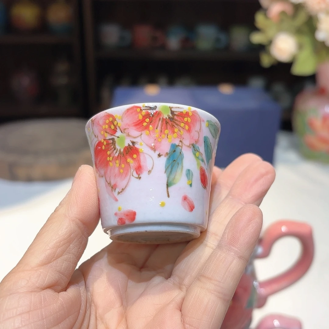 景德镇手绘高温釉下彩陶瓷茶具