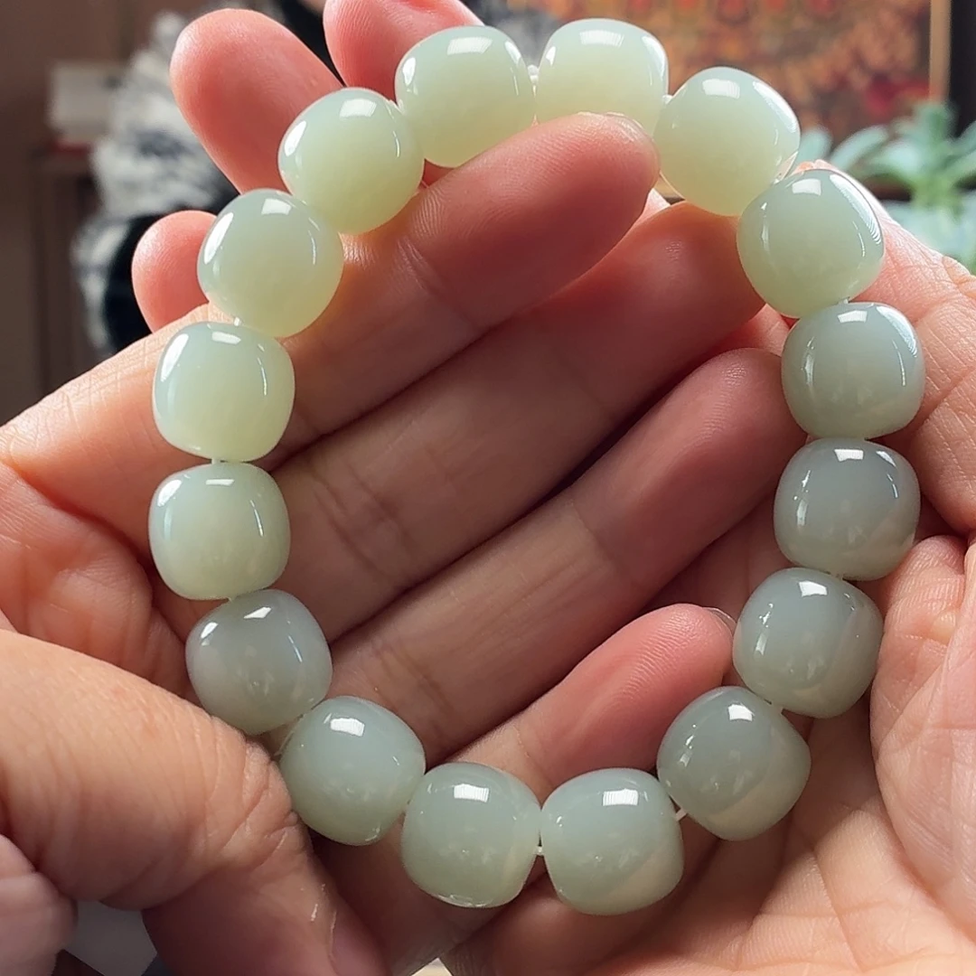 和田玉未镶嵌手串新疆和田玉且末蓝老13/14