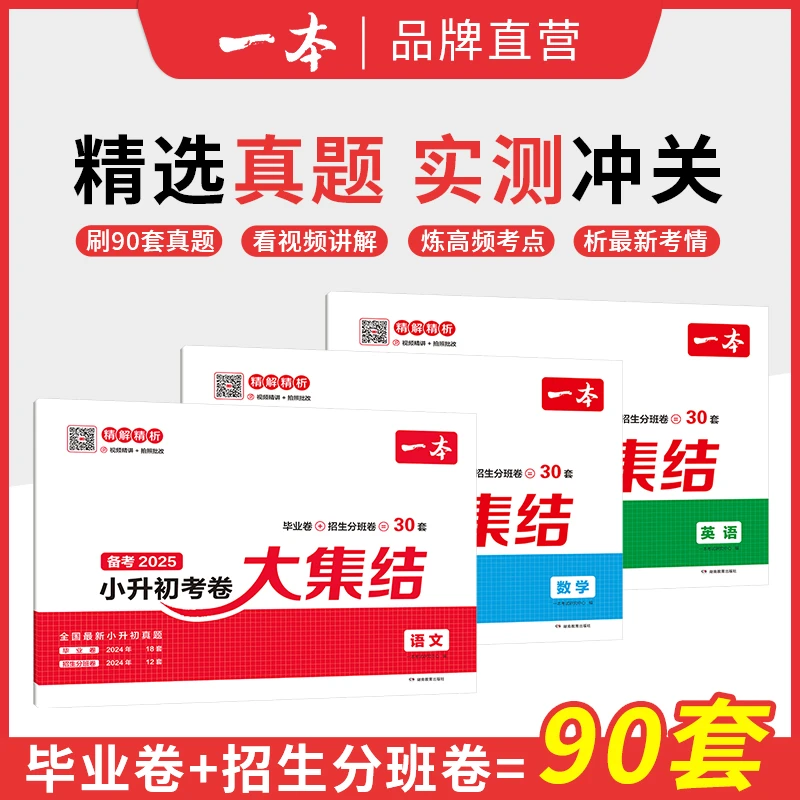 一本小升初考卷大集结精选真题实测冲关小学毕业总复习资料试卷