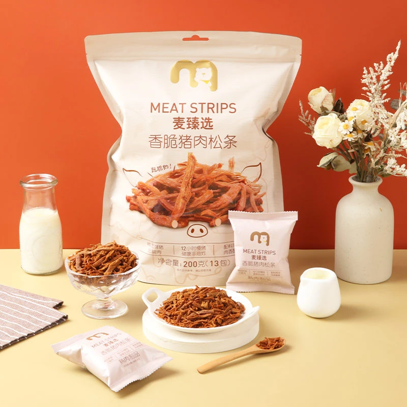 麦德龙麦臻选香脆猪肉松条健康非油炸肉香浓郁酥脆美味200g