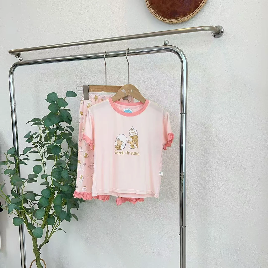 0253丫粉色小熊梦想家居服