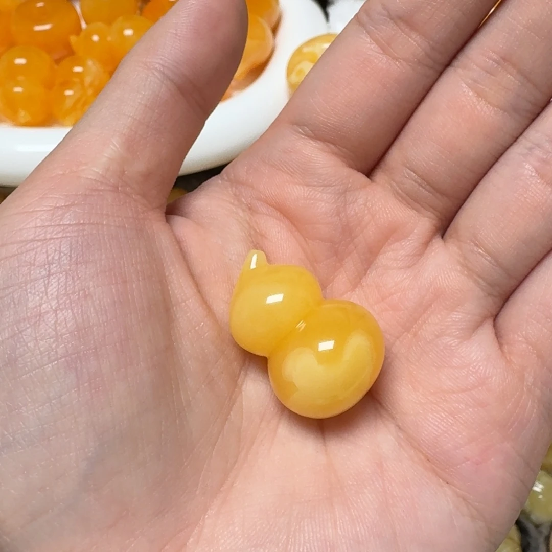 琥珀未镶嵌裸石蜜蜡葫芦