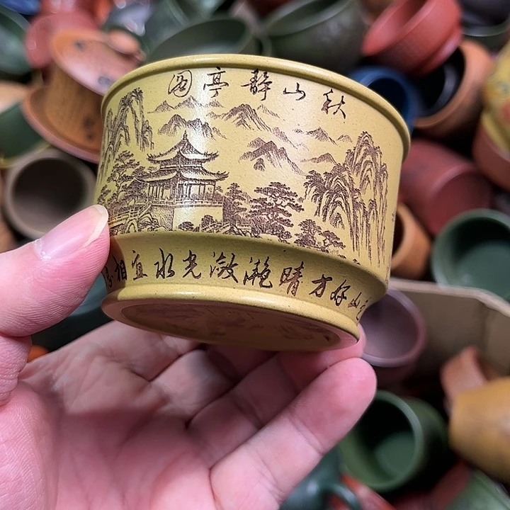 紫砂茶杯全手工紫砂主人杯