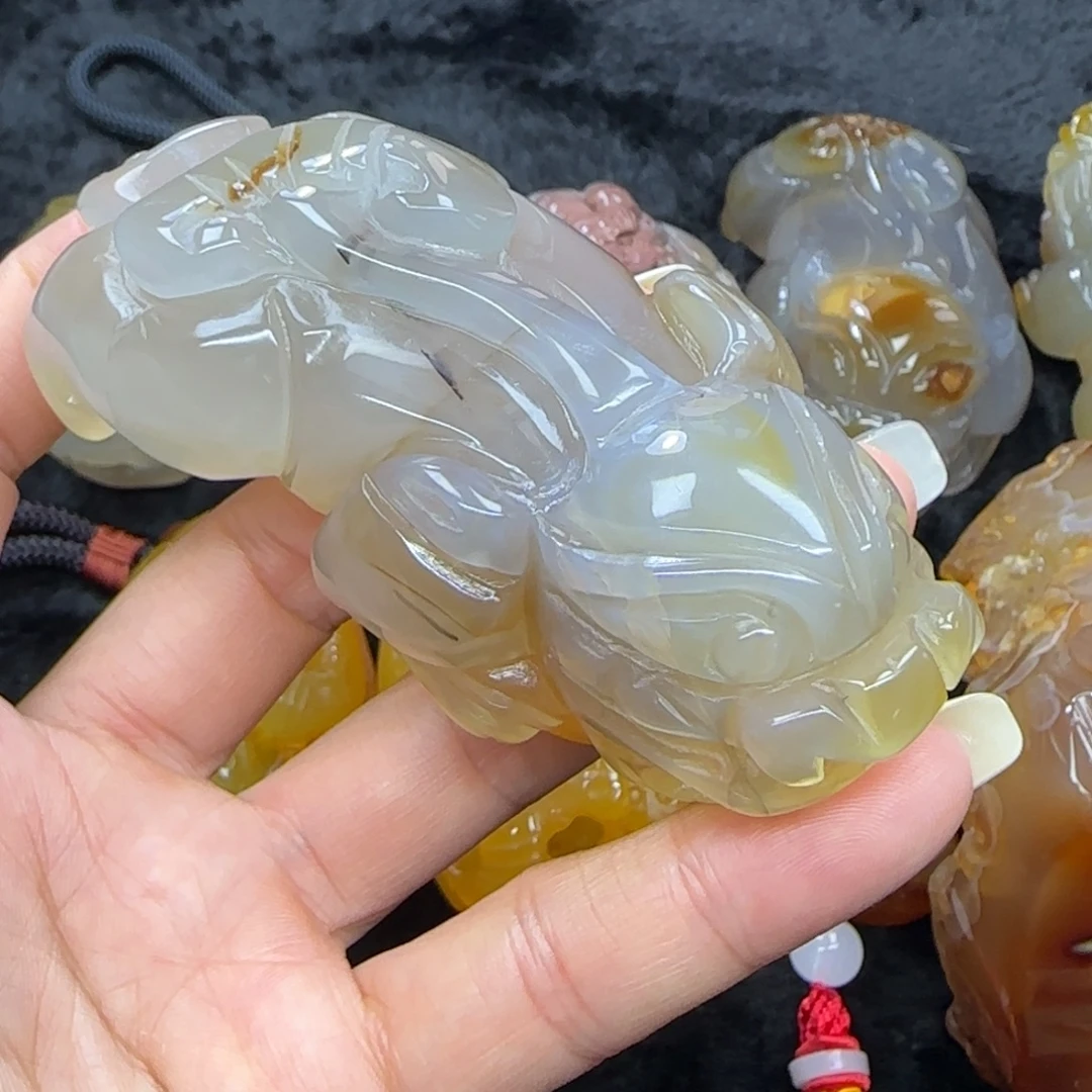 玛瑙/玉髓合金吊坠(不含链)