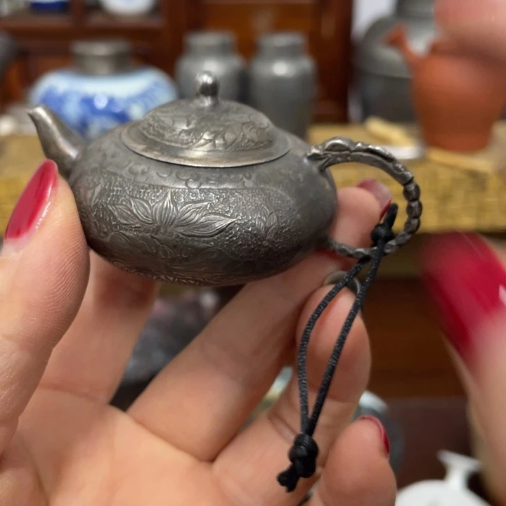 林***铁银中古工艺品摆件