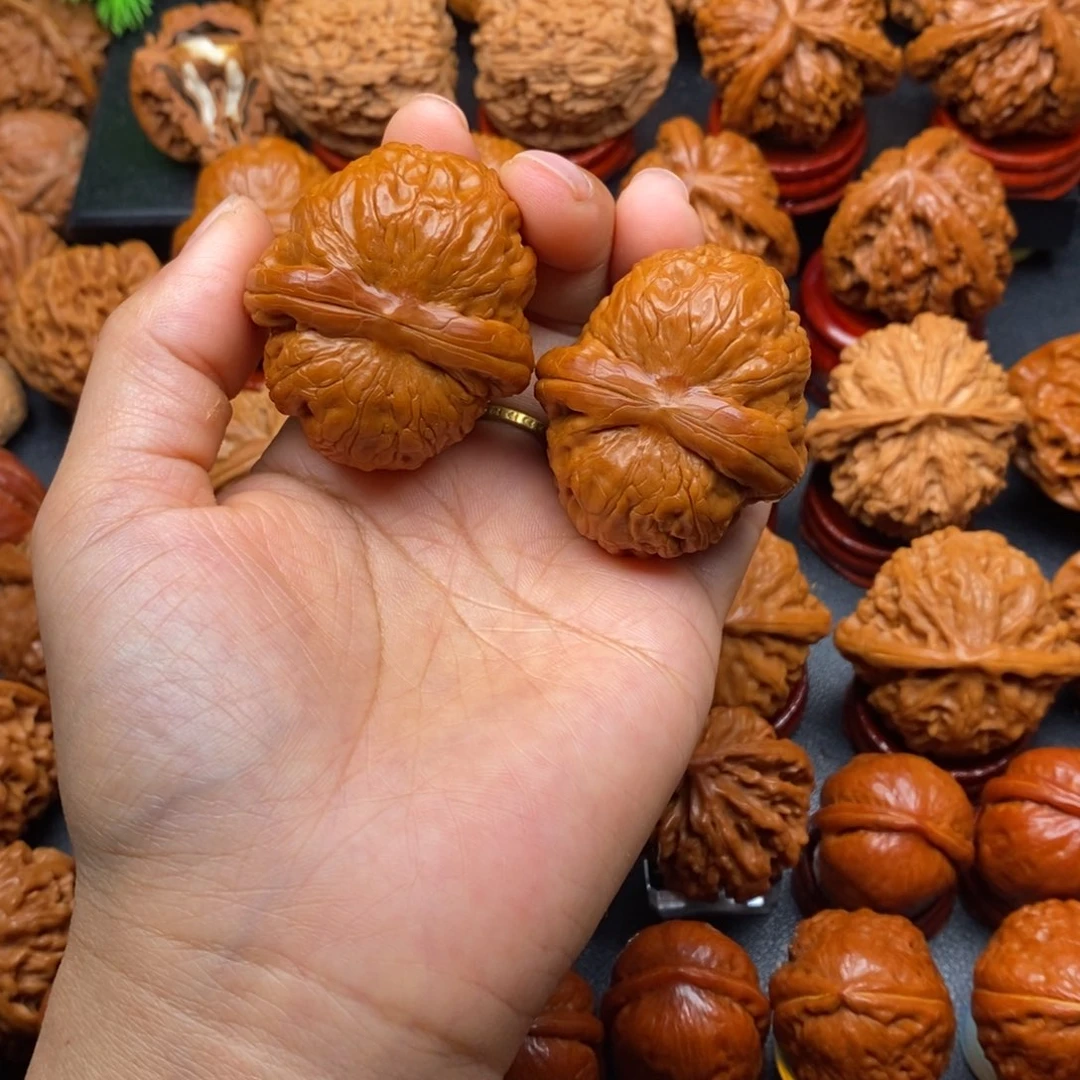 文玩核桃把件44平谷元宝