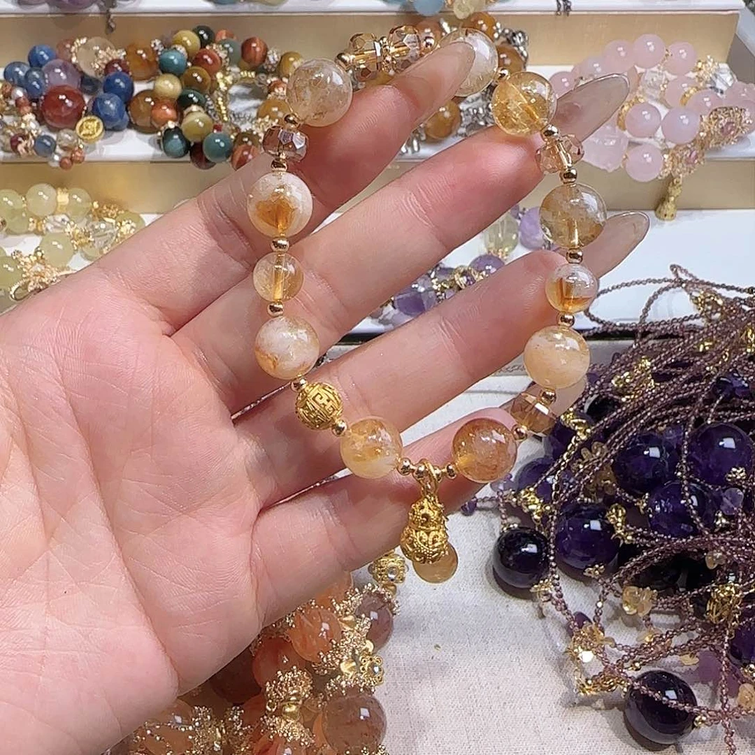 水晶手链未镶嵌吧