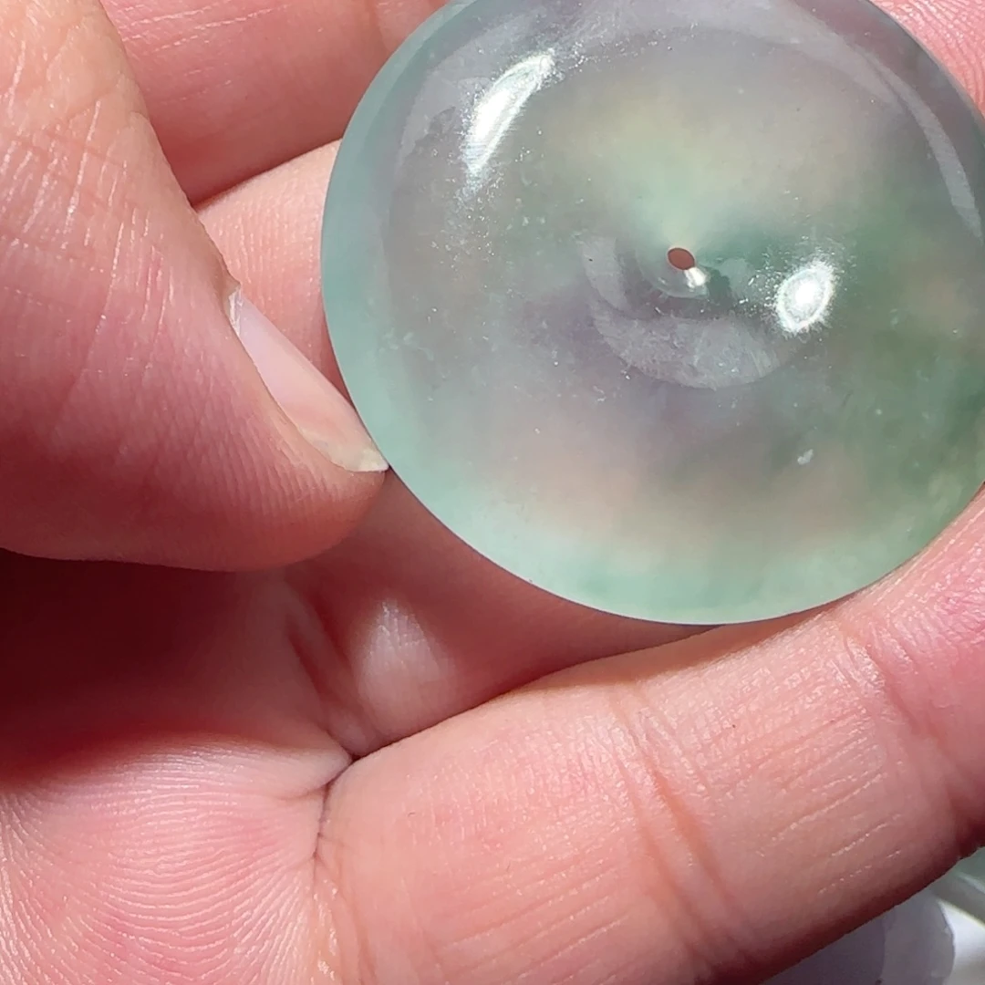 小***子定制翡翠未镶嵌天然翡翠扣子