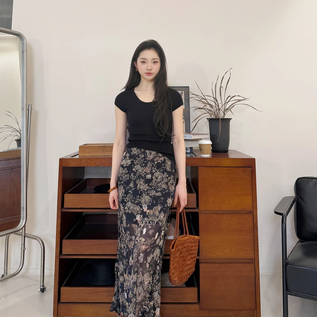 euri三醋酸•莱赛尔｜舒适显瘦凉感无袖U领针织衫T恤-MY5839