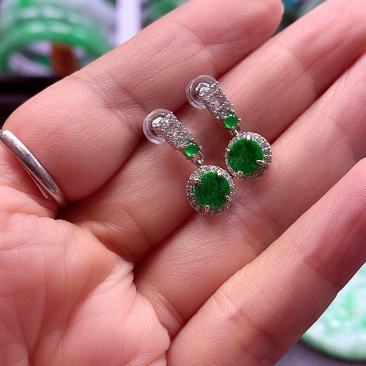 颈饰银S925镶嵌翡翠翡翠