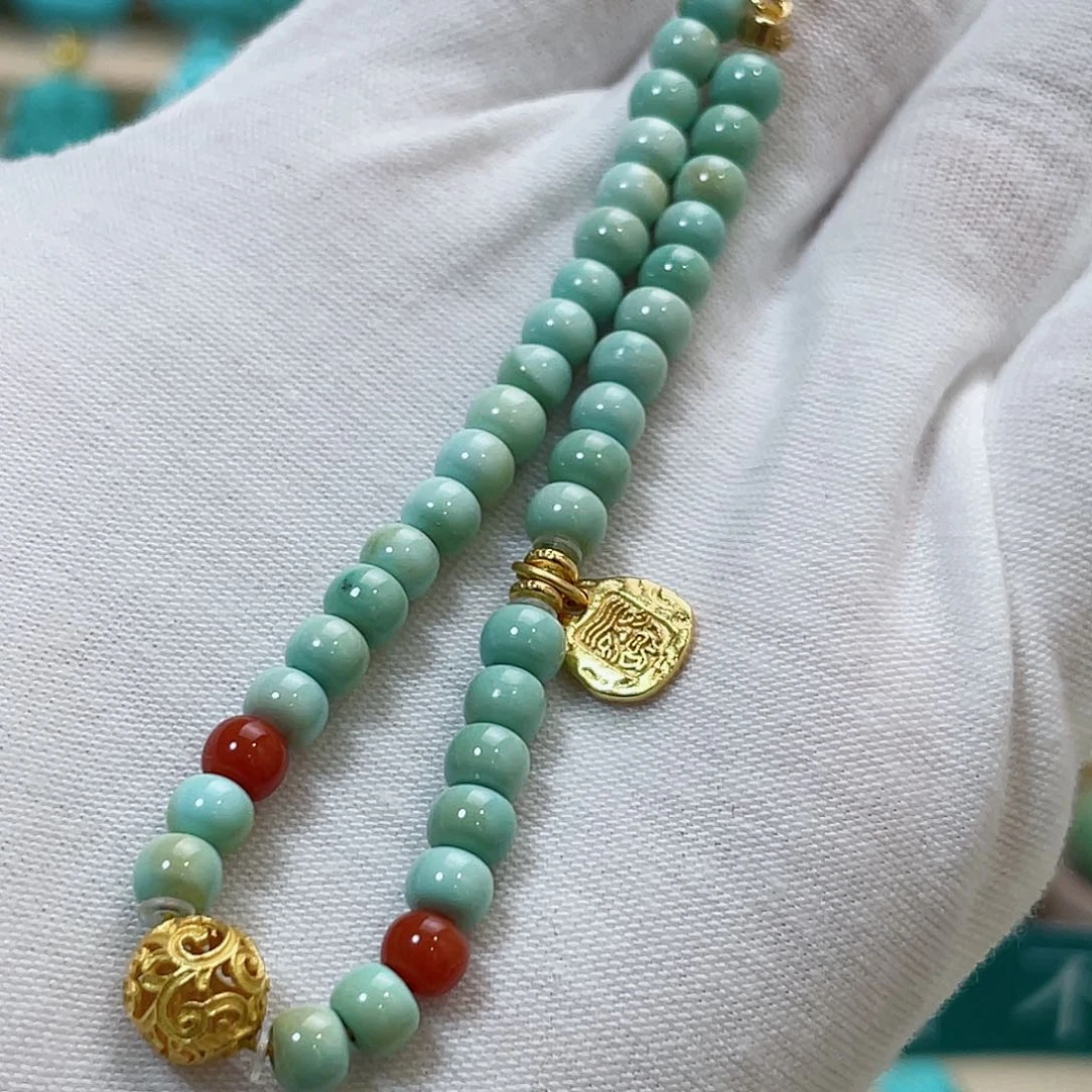 银S925镶嵌绿松石珠宝奇石